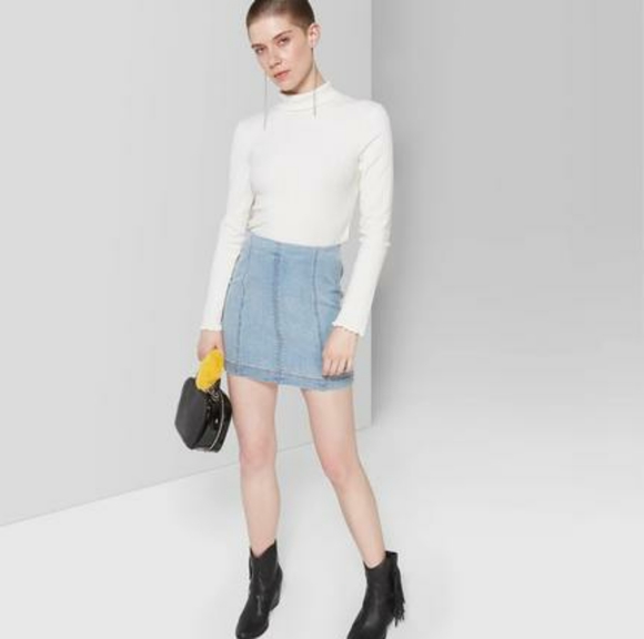 wild fable denim skirt